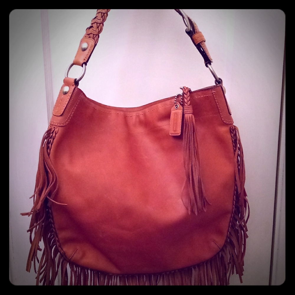 Coach soho fringe shoulder bag 11913 brown
